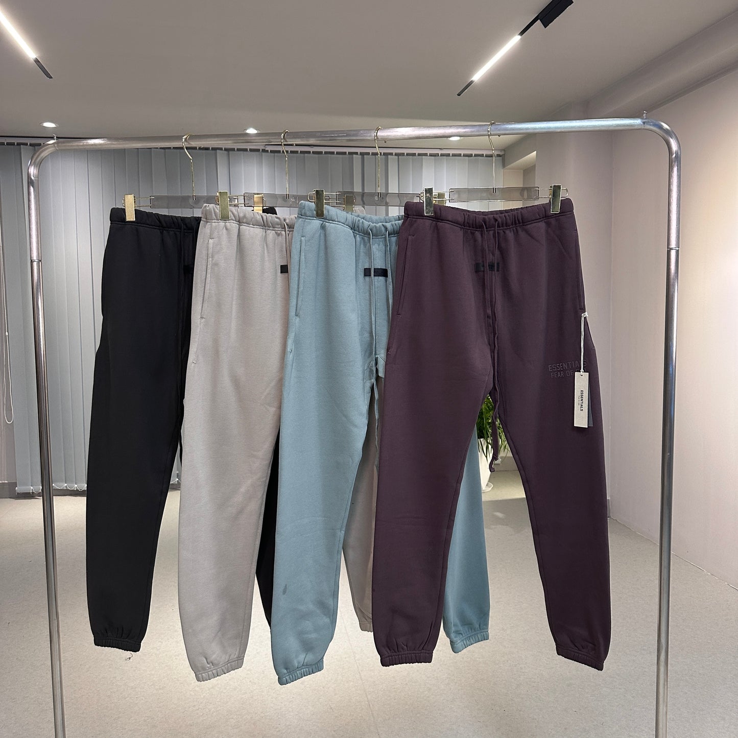 AMBERELLE Season 9 Fleece Logo Joggers in cream