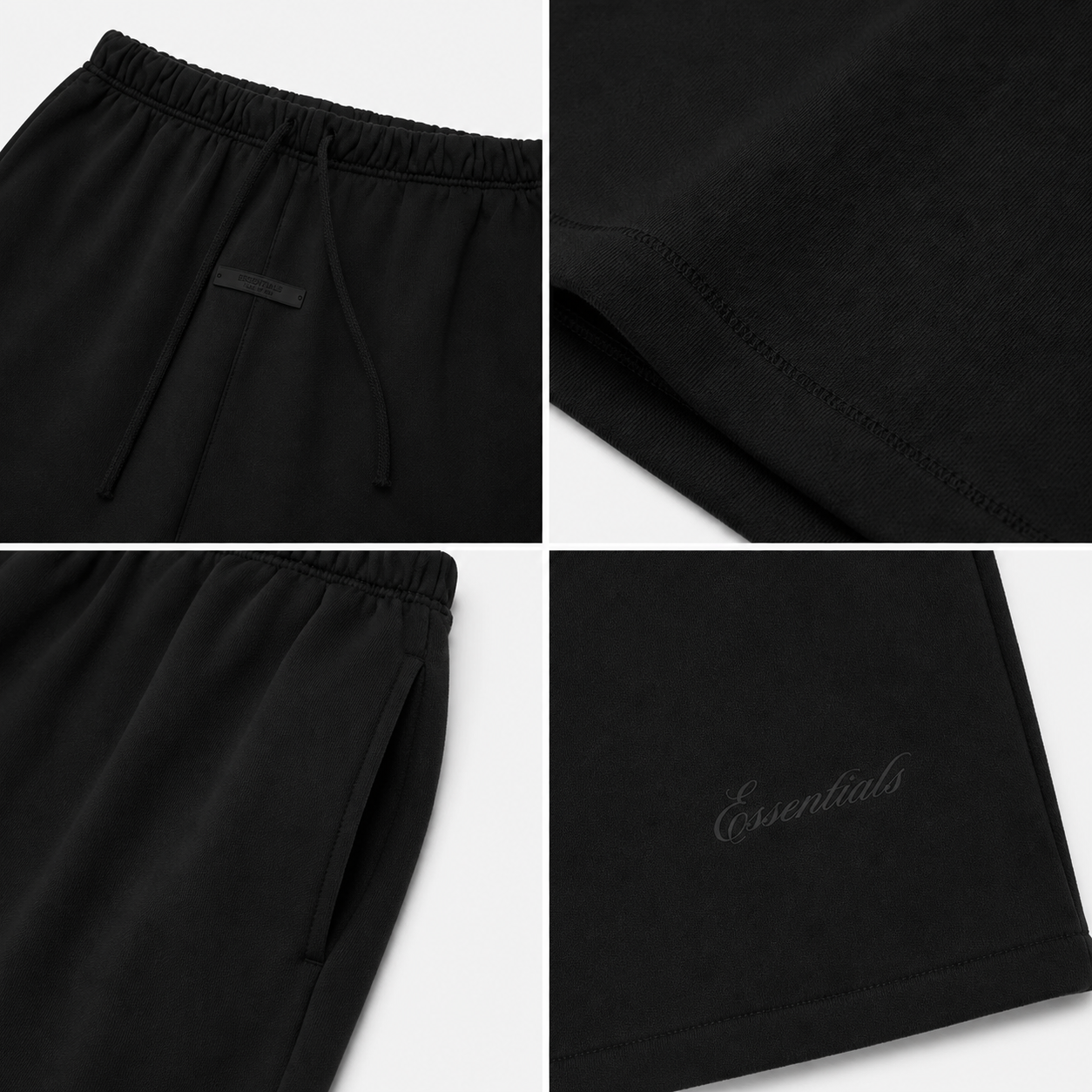 AMBERELLE Signature Classic Sweatshorts in black