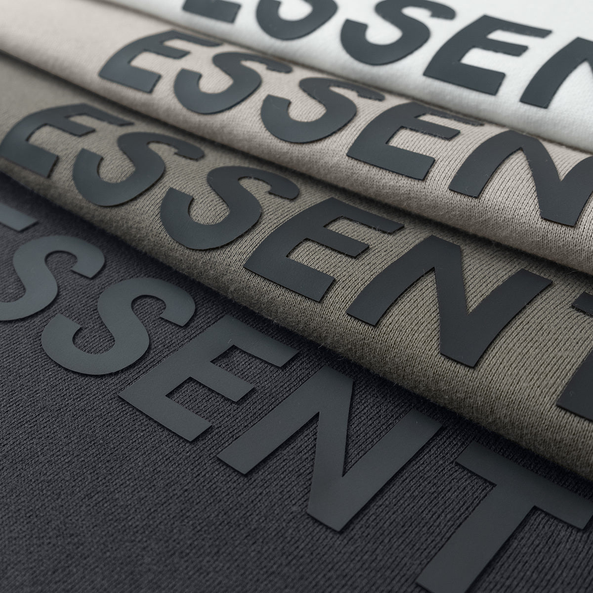 AMBERELLE Side Logo Oversized Fleece Hoodie in taupe