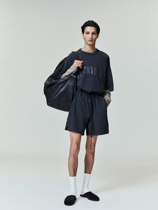 AMBERELLE 3553NT1AL5 Oversized Graphic T-Shirt in blackblue