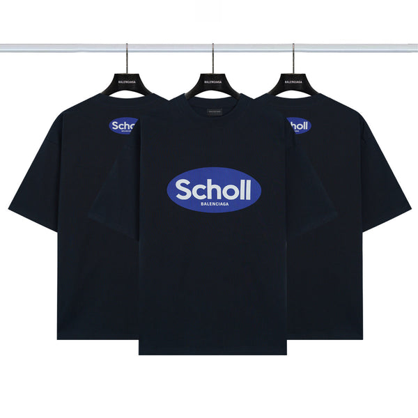 Scholl聯名暗黑系短袖 黑色 DX145