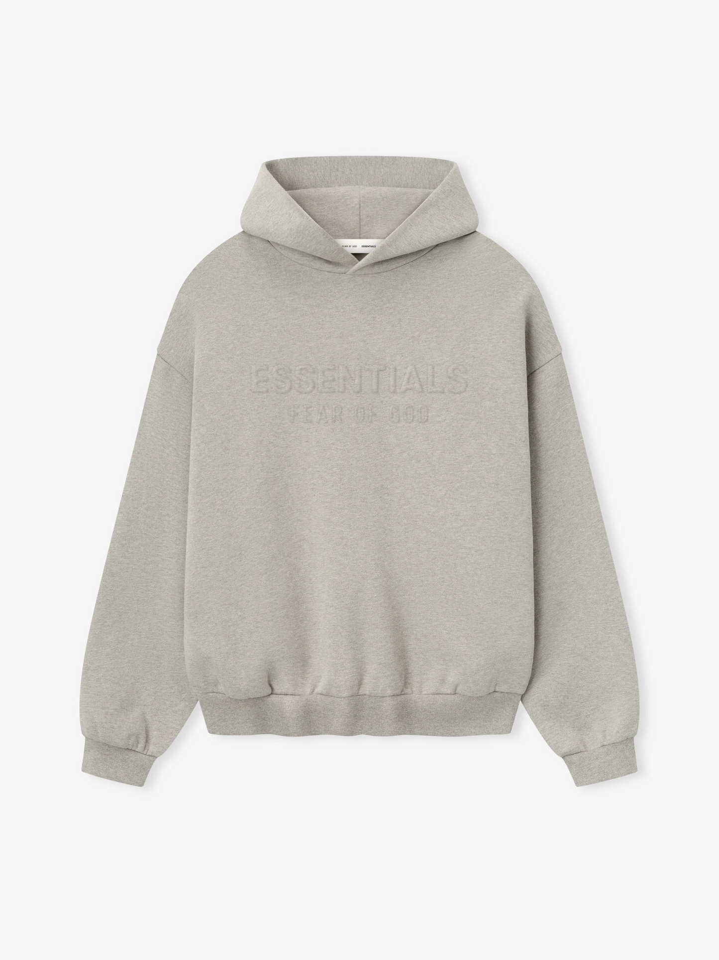 AMBERELLE Embossed Classic Fleece Hoodie in black