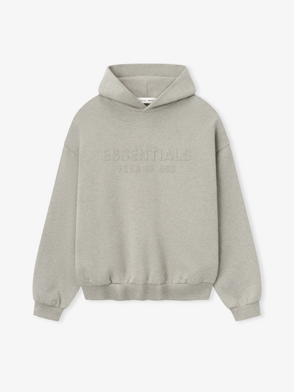 AMBERELLE Embossed Classic Fleece Hoodie in black