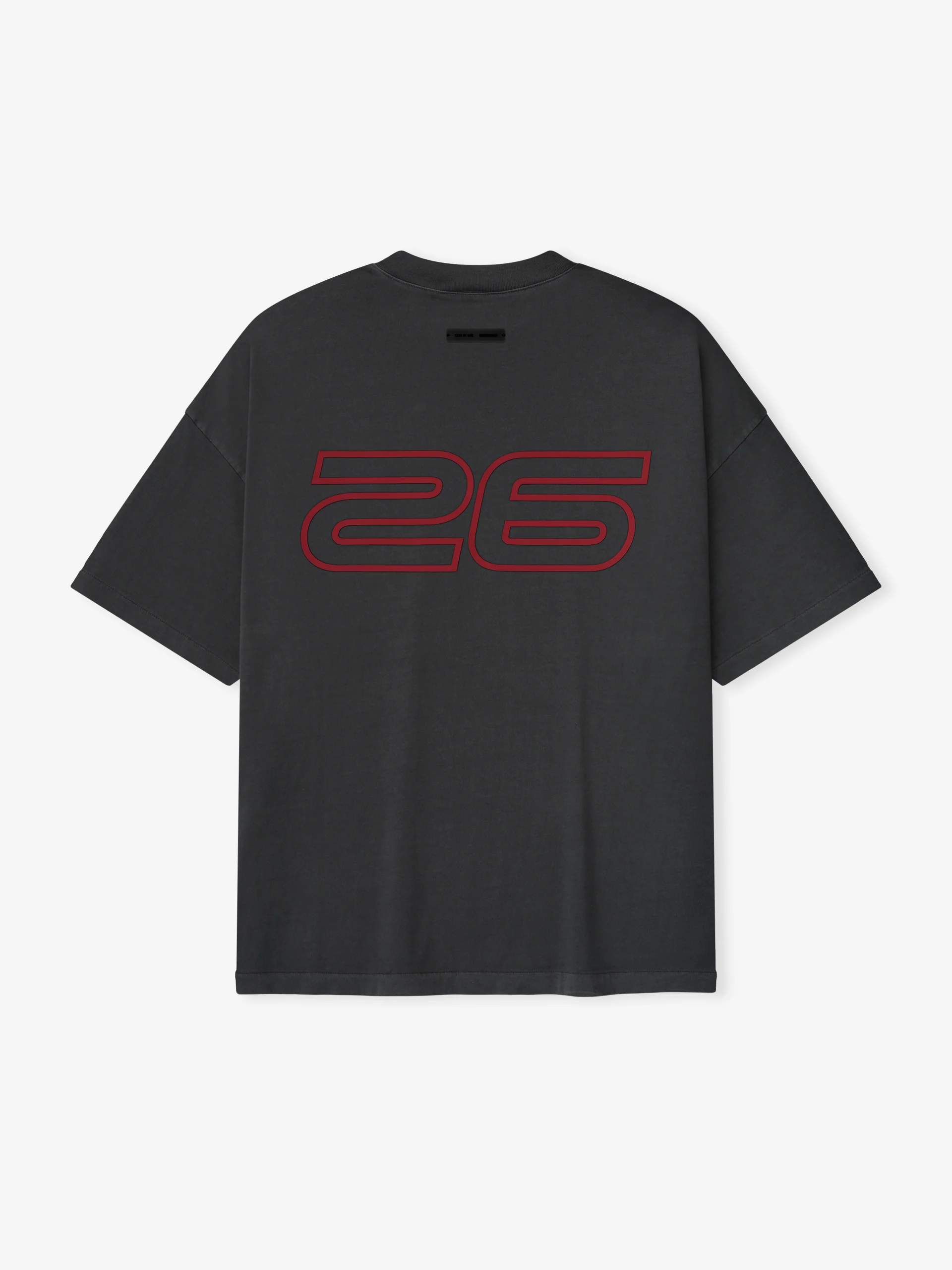 AMBERELLE 90s Graphic Oversized T-Shirt in blackred