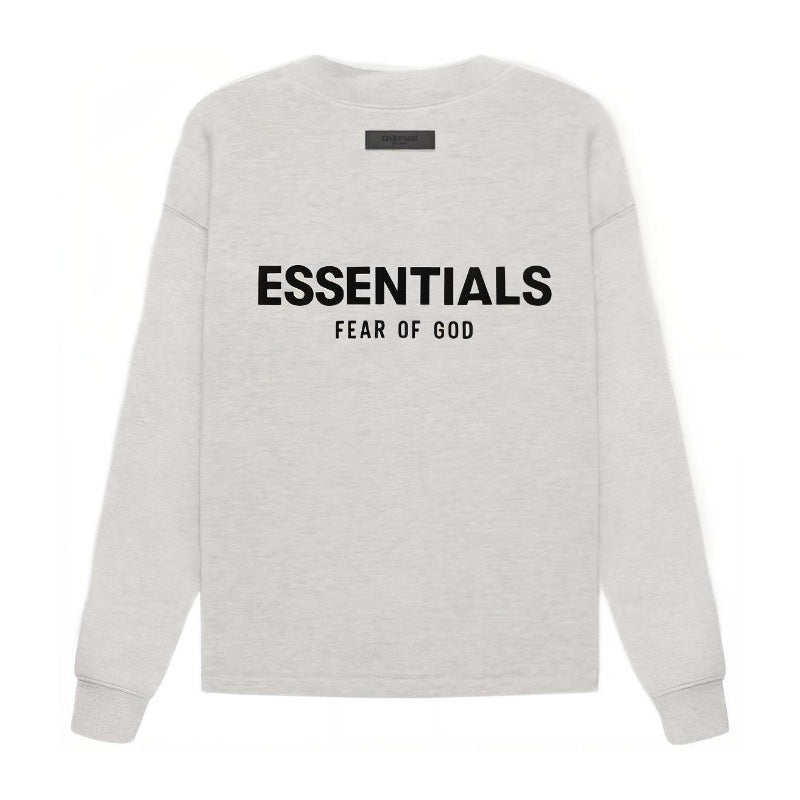 AMBERELLE Back Logo Long Sleeve Sweatshirt in cream