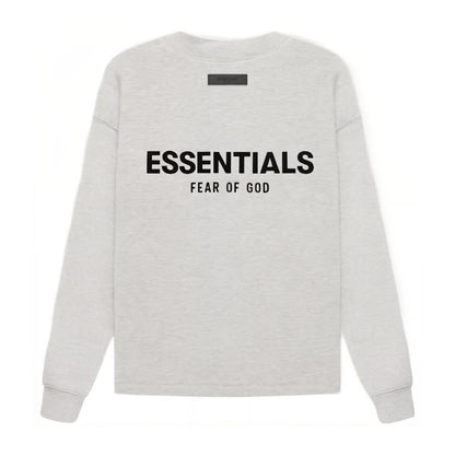 AMBERELLE Back Logo Long Sleeve Sweatshirt in cream