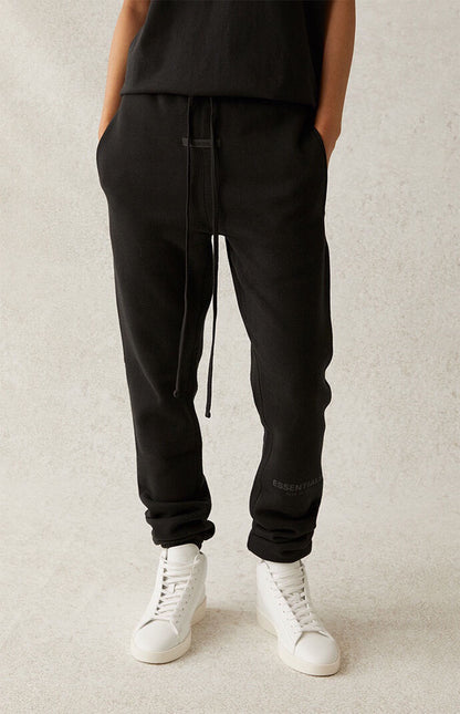 AMBERELLE 21FW Logo Fleece Joggers in light heather grey