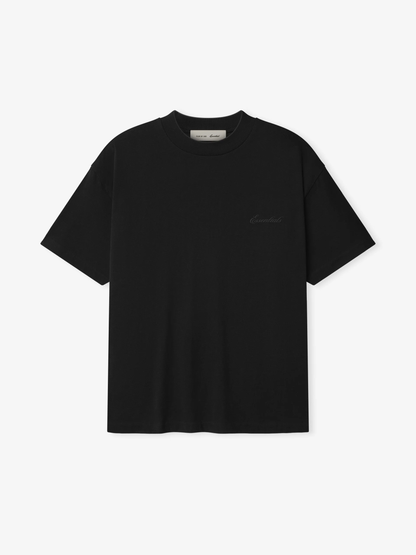 AMBERELLE SS26 Classic Micro Logo T-Shirt in black
