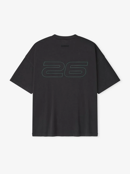 AMBERELLE 90s Graphic Oversized T-Shirt in blackblue
