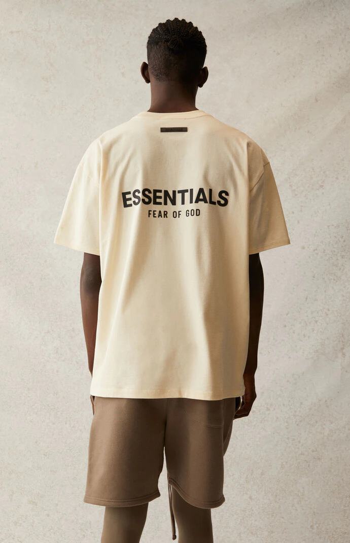 AMBERELLE 21SS Silicone Logo T-Shirt in light heather grey