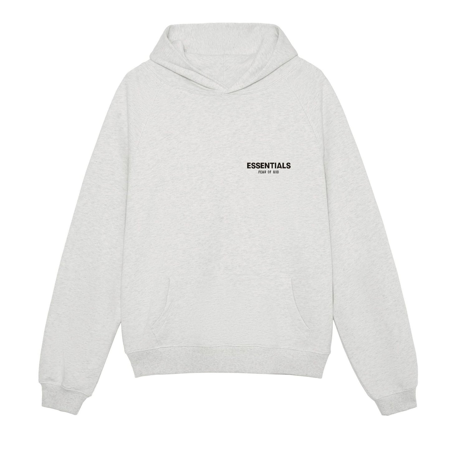 AMBERELLE Small Logo Fleece Pullover Hoodie in cream