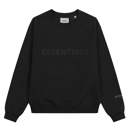 AMBERELLE Core Letter Logo Crewneck Sweatshirt in white