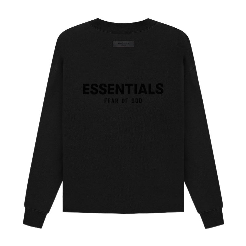 AMBERELLE Back Logo Long Sleeve Sweatshirt in black