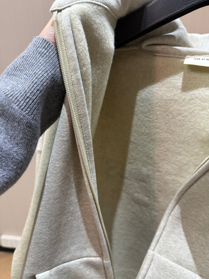 AMBERELLE SS25 Classic Full Zip Hoodie in gray