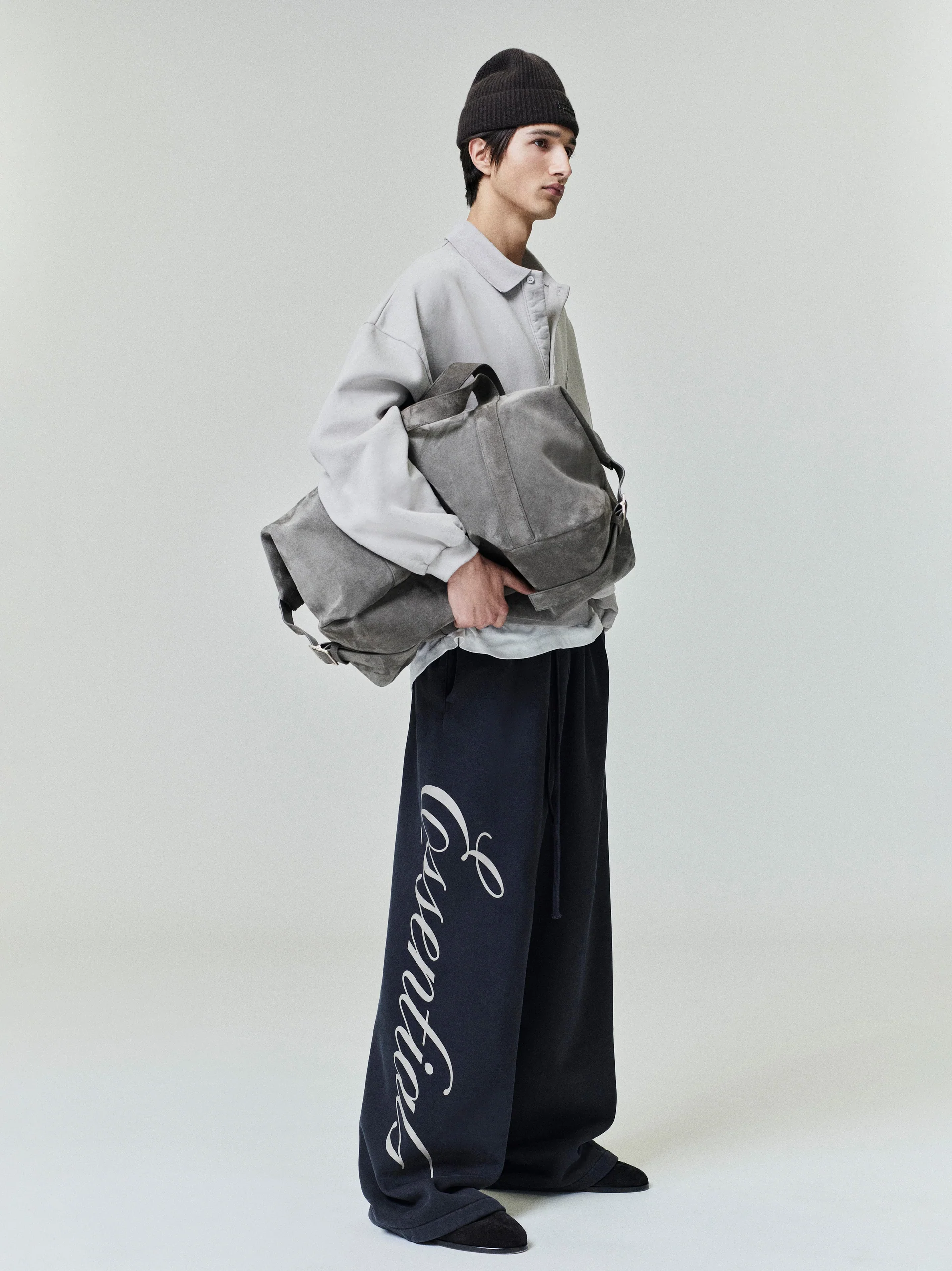 AMBERELLE Heavy Fleece Lounge Sweatpants in black