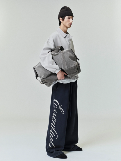 AMBERELLE Heavy Fleece Lounge Sweatpants in black