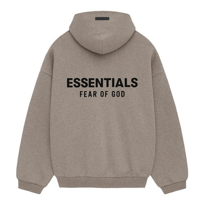 AMBERELLE Holiday Back Logo Fleece Hoodie in black