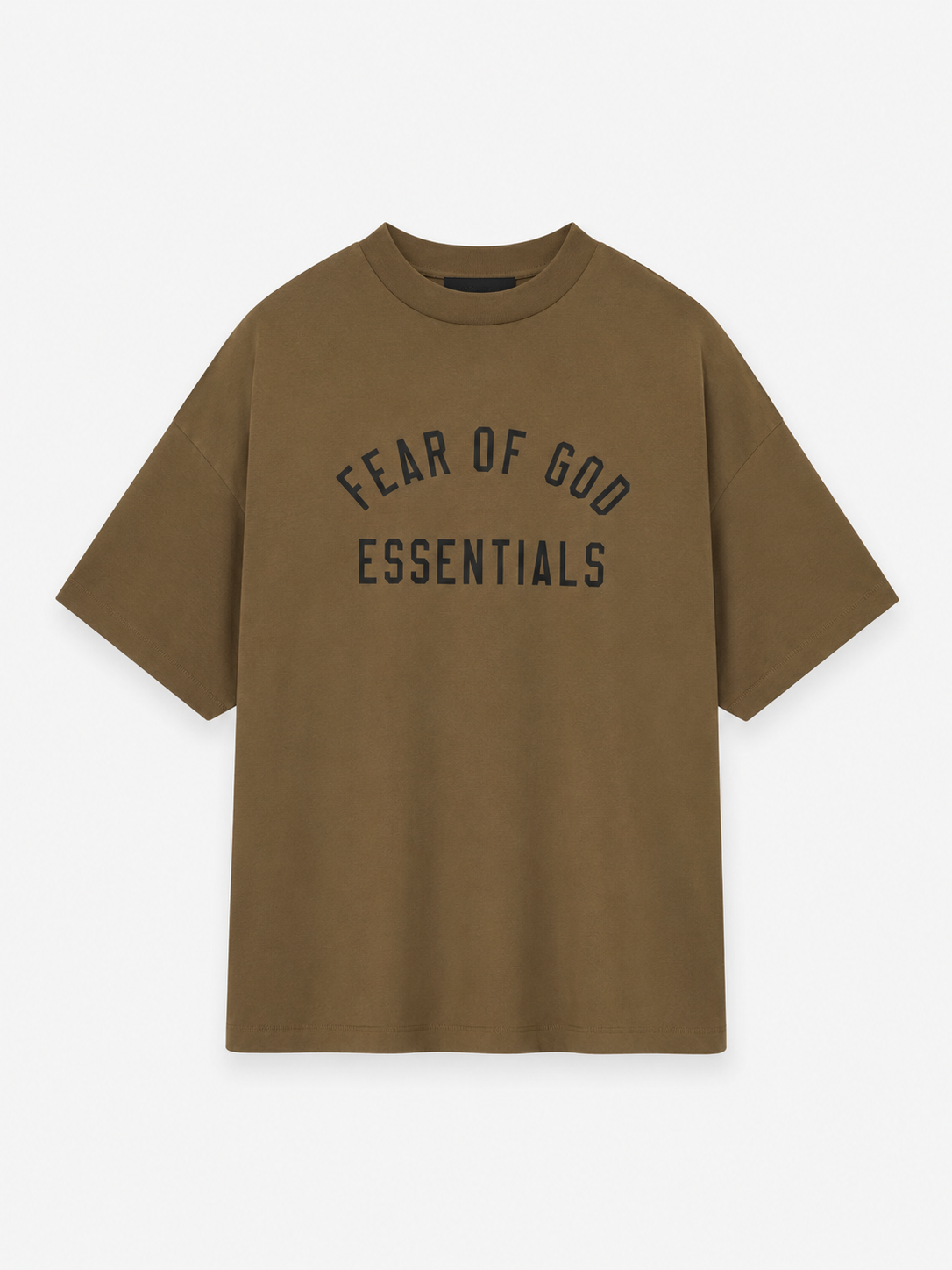 AMBERELLE Holiday Core Logo Short Sleeve Tee in brown