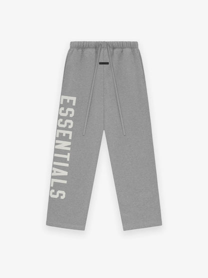 AMBERELLE Vertical Logo Wide-Leg Sweatpants in black