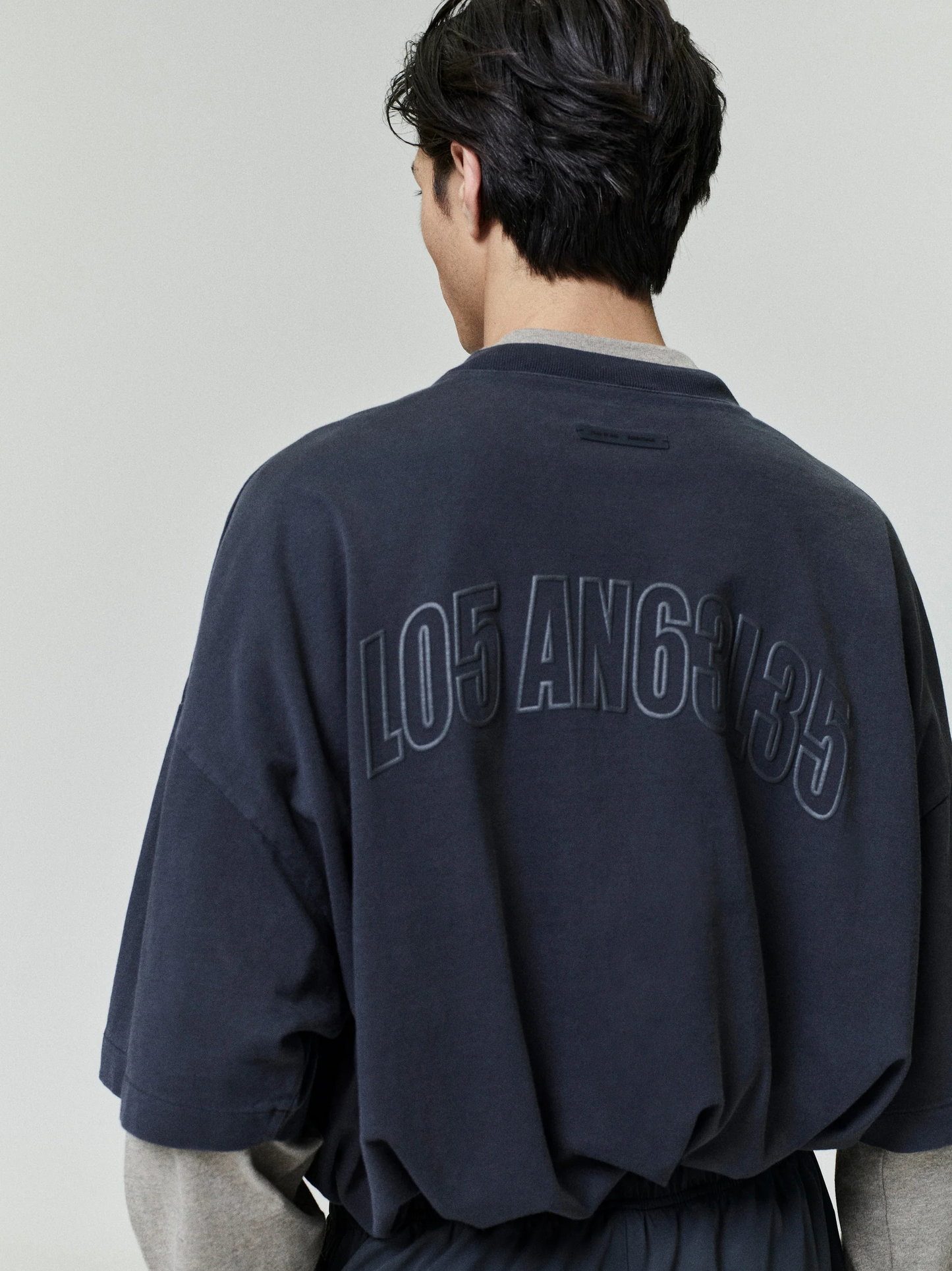 AMBERELLE 3553NT1AL5 Oversized Graphic T-Shirt in blackblue