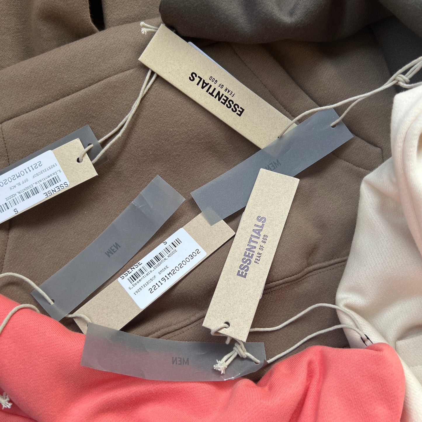 AMBERELLE Tonal Letter Fleece Hoodie in red