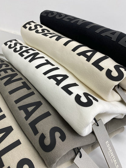 AMBERELLE Core Letter Logo Crewneck Sweatshirt in taupe