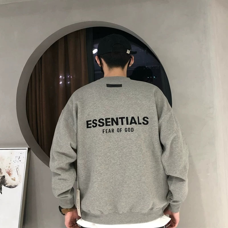 AMBERELLE Back Logo Long Sleeve Sweatshirt in cream