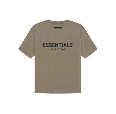 AMBERELLE Back Logo Oversized T-Shirt in taupe