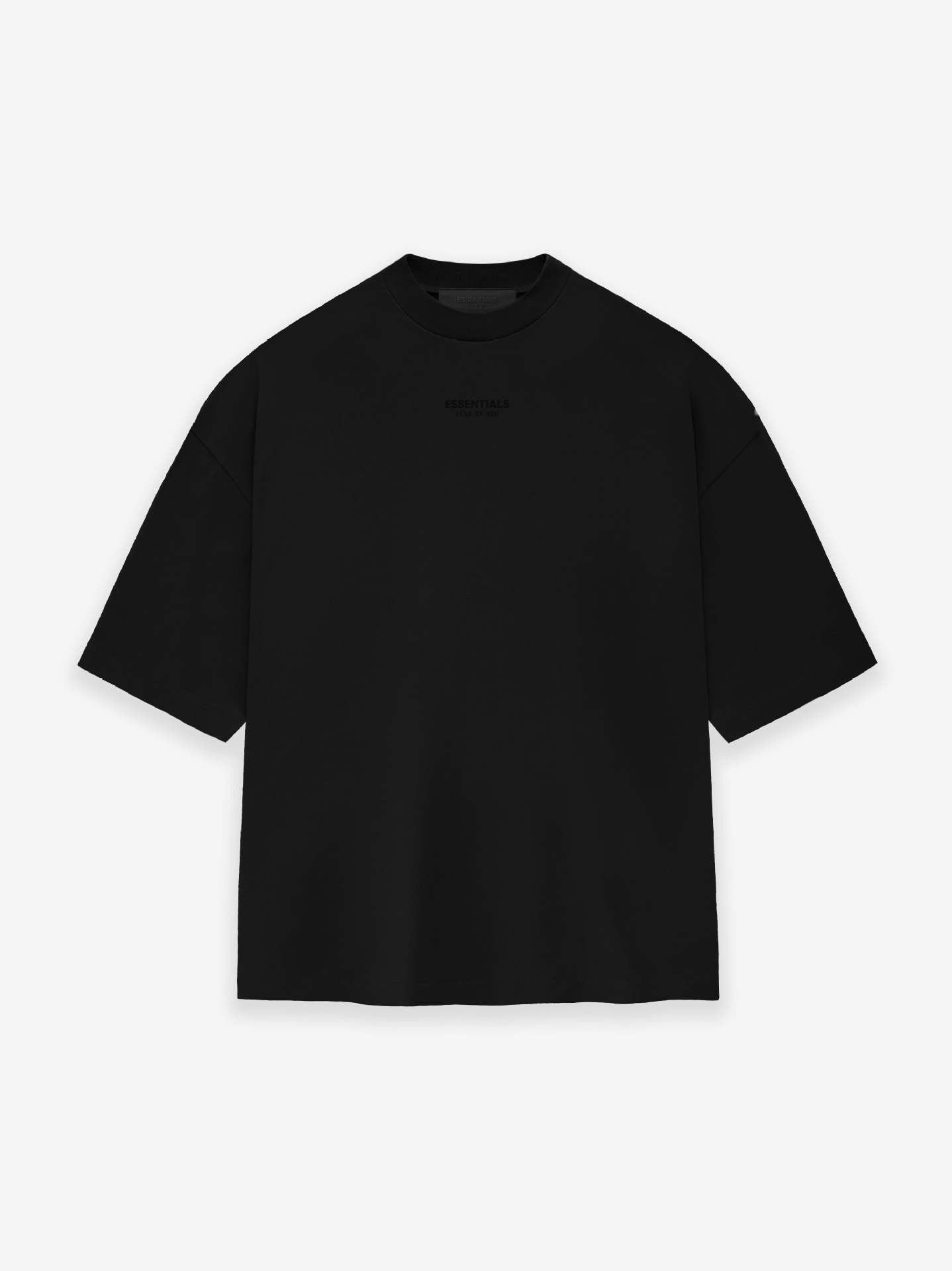 AMBERELLE Tonal Micro Logo Oversized T-Shirt in black