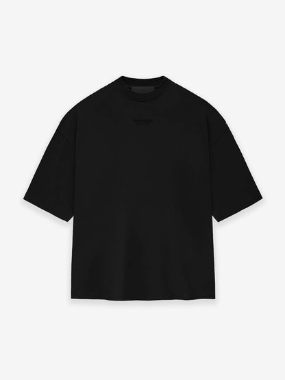 AMBERELLE Tonal Micro Logo Oversized T-Shirt in black