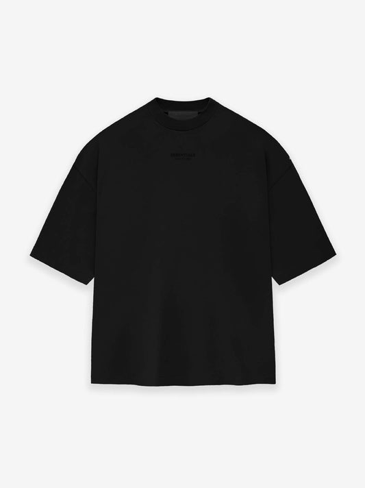 AMBERELLE Tonal Micro Logo Oversized T-Shirt in black