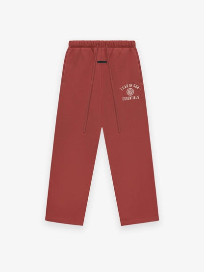 AMBERELLE Vintage Graphic Fleece Sweatpants in red