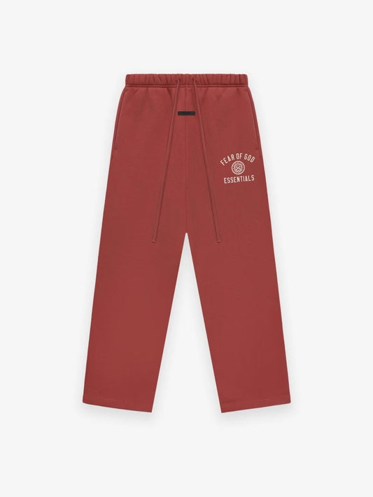 AMBERELLE Vintage Graphic Fleece Sweatpants in red