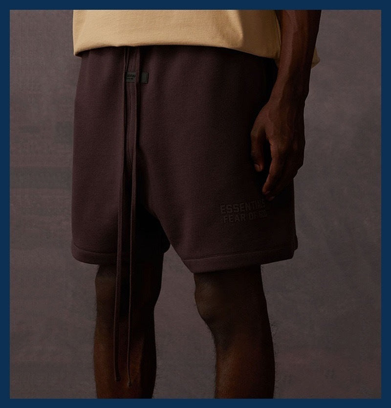 AMBERELLE Core Logo Fleece Sweatshorts in orange