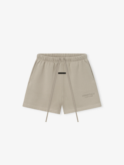 AMBERELLE Tonal Logo Fleece Sweatshorts in gray