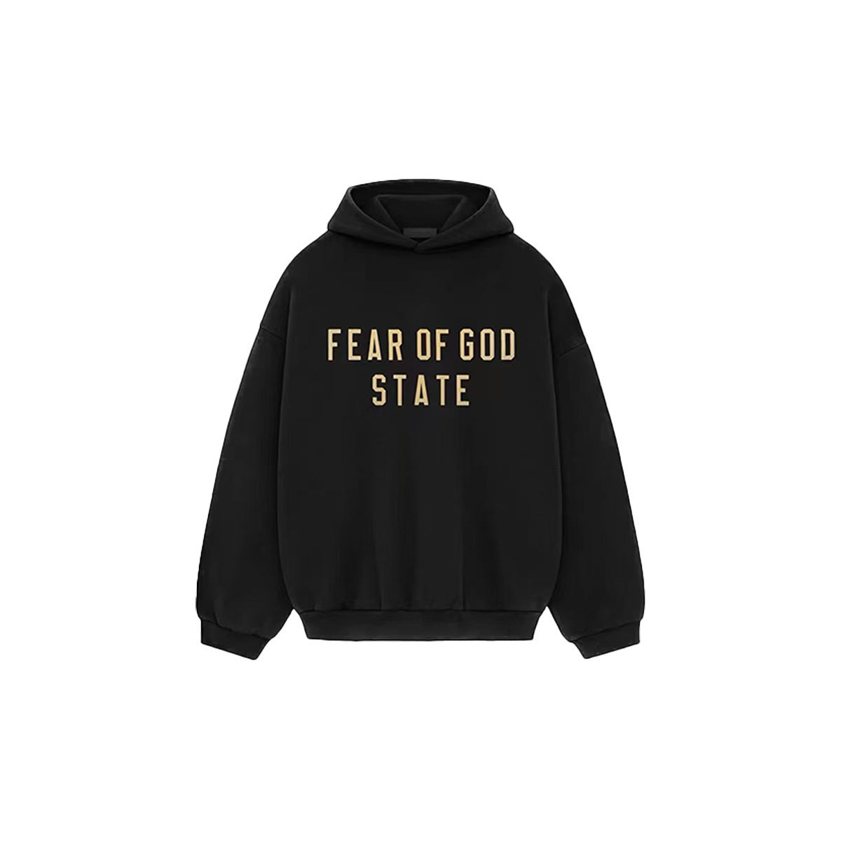 AMBERELLE Collegiate Graphic Fleece Hoodie in black