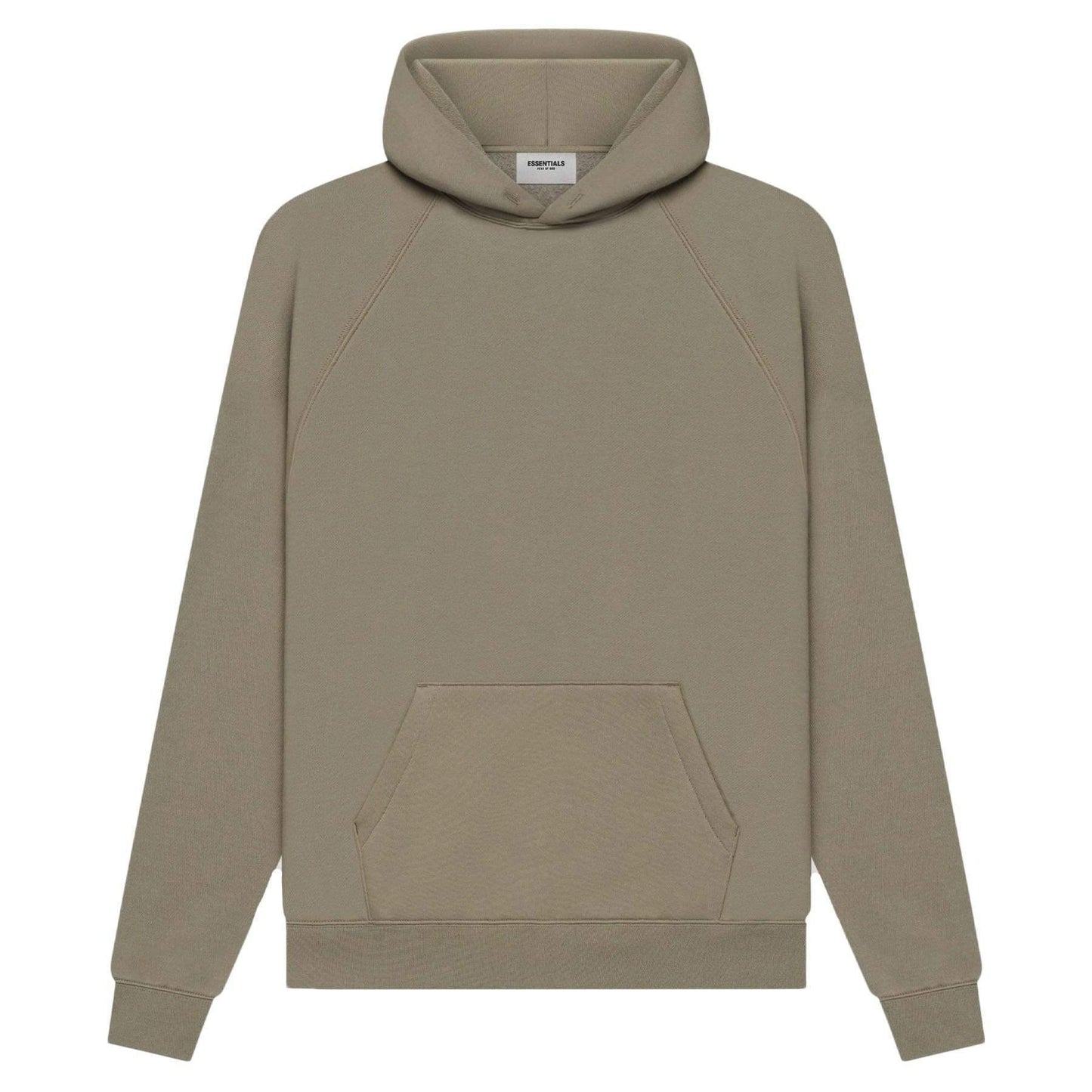 AMBERELLE 21FW Back Logo Fleece Hoodie in beige