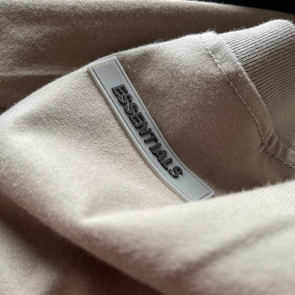 AMBERELLE Classic Logo Short Sleeve Tee in dark taupe