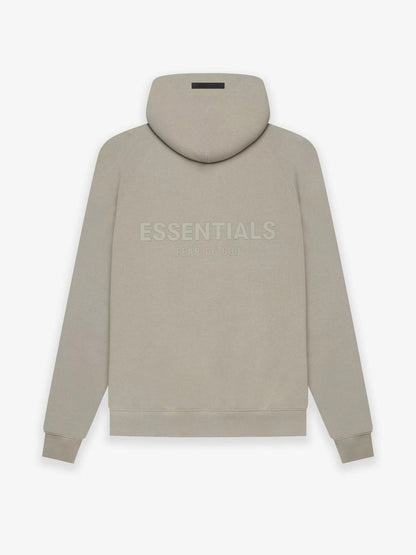 AMBERELLE Back Logo Fleece Pullover Hoodie in black