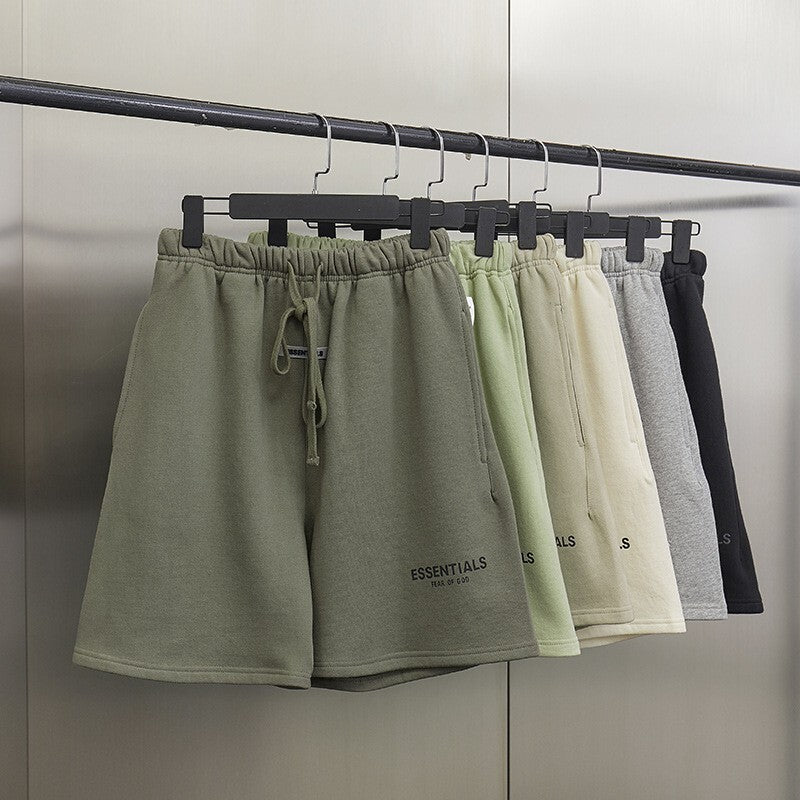 AMBERELLE Relaxed Fleece Sweatshorts in light heather grey