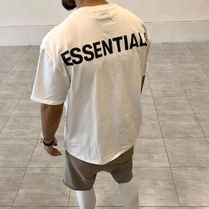 AMBERELLE Reflective Back Logo Oversized T-Shirt t-shirt