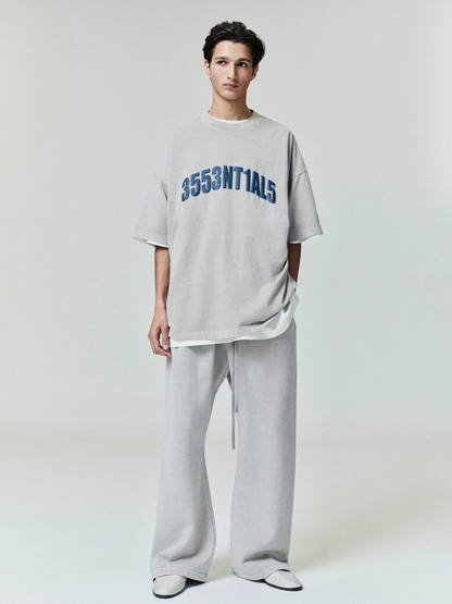 AMBERELLE 3553NT1AL5 Oversized Graphic T-Shirt in blackred