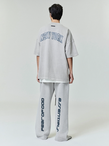 AMBERELLE 3553NT1AL5 Oversized Graphic T-Shirt in blackred