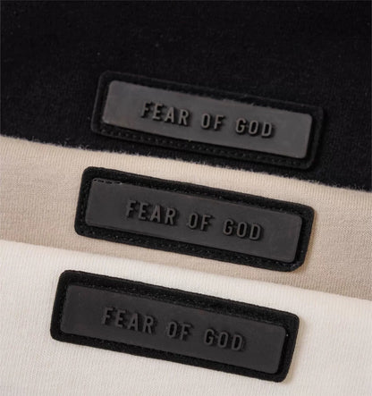 AMBERELLE Tonal Micro Logo Oversized T-Shirt in cream