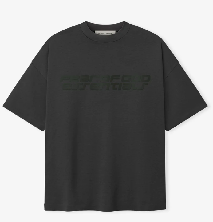 AMBERELLE Racing Logo Boxy T-Shirt in black
