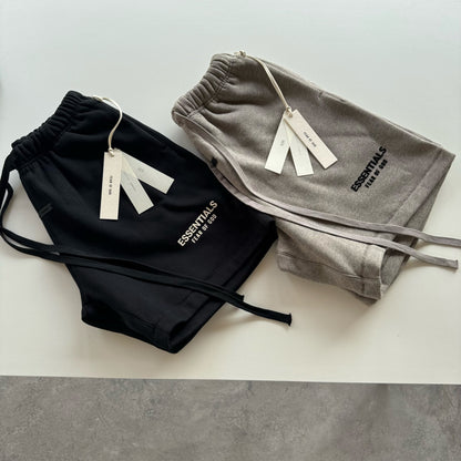 AMBERELLE Classic Logo Fleece Sweatshorts in gray