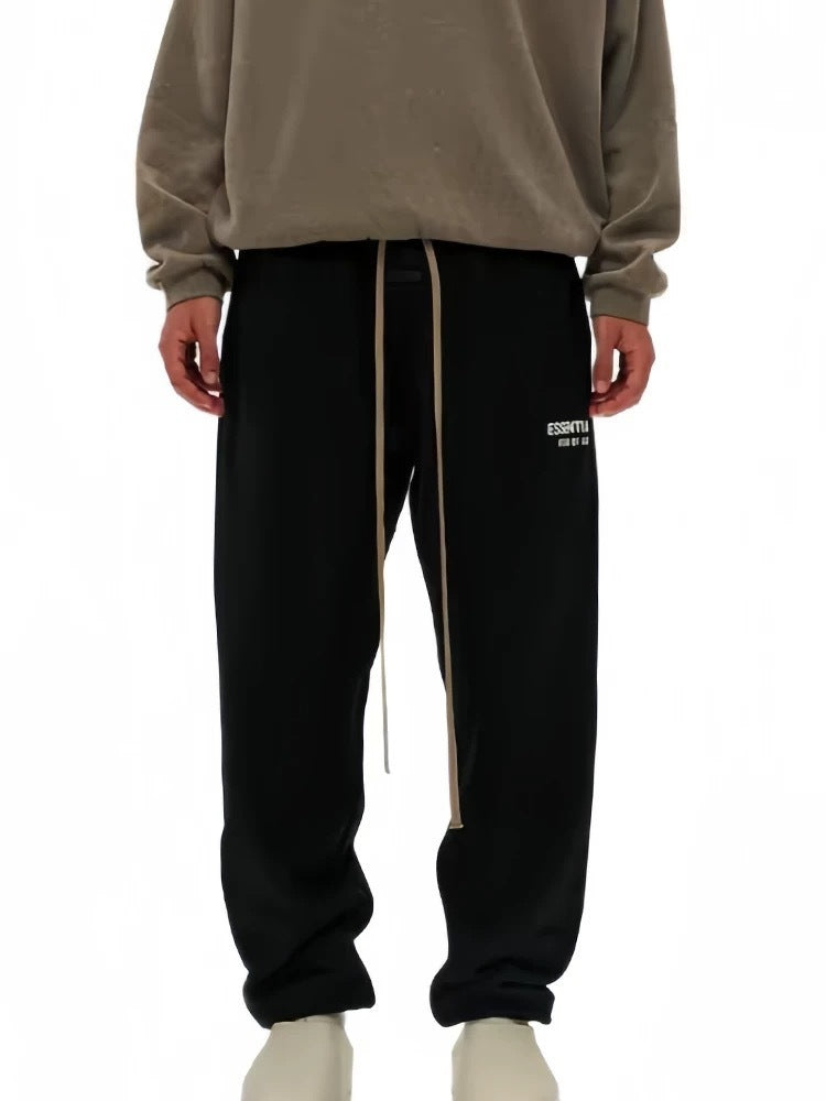 AMBERELLE Core Fleece Jogger Sweatpants in light heather grey