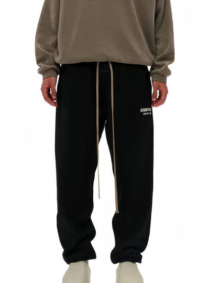 AMBERELLE Core Fleece Jogger Sweatpants in light heather grey