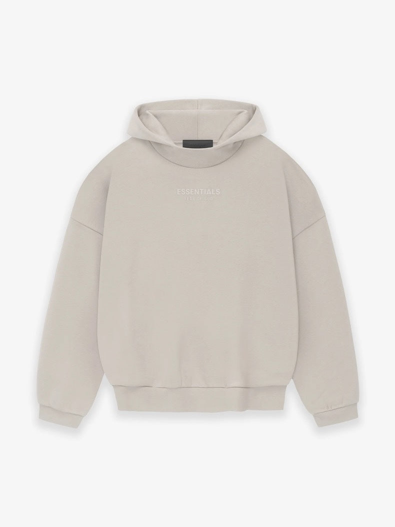 AMBERELLE FW23 Minimal Logo Fleece Hoodie in black