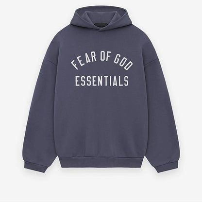 AMBERELLE Back to School Arc Letter Fleece Hoodie in black